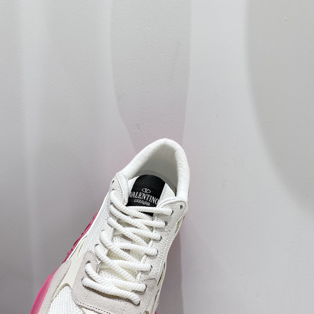 Valenti Mesh Fabric And Suede Sneakers - DesignerGu