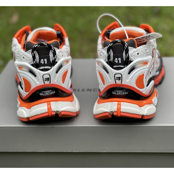 Balenciaga 'White-balck-orange' Runner Sneakers - DesignerGu