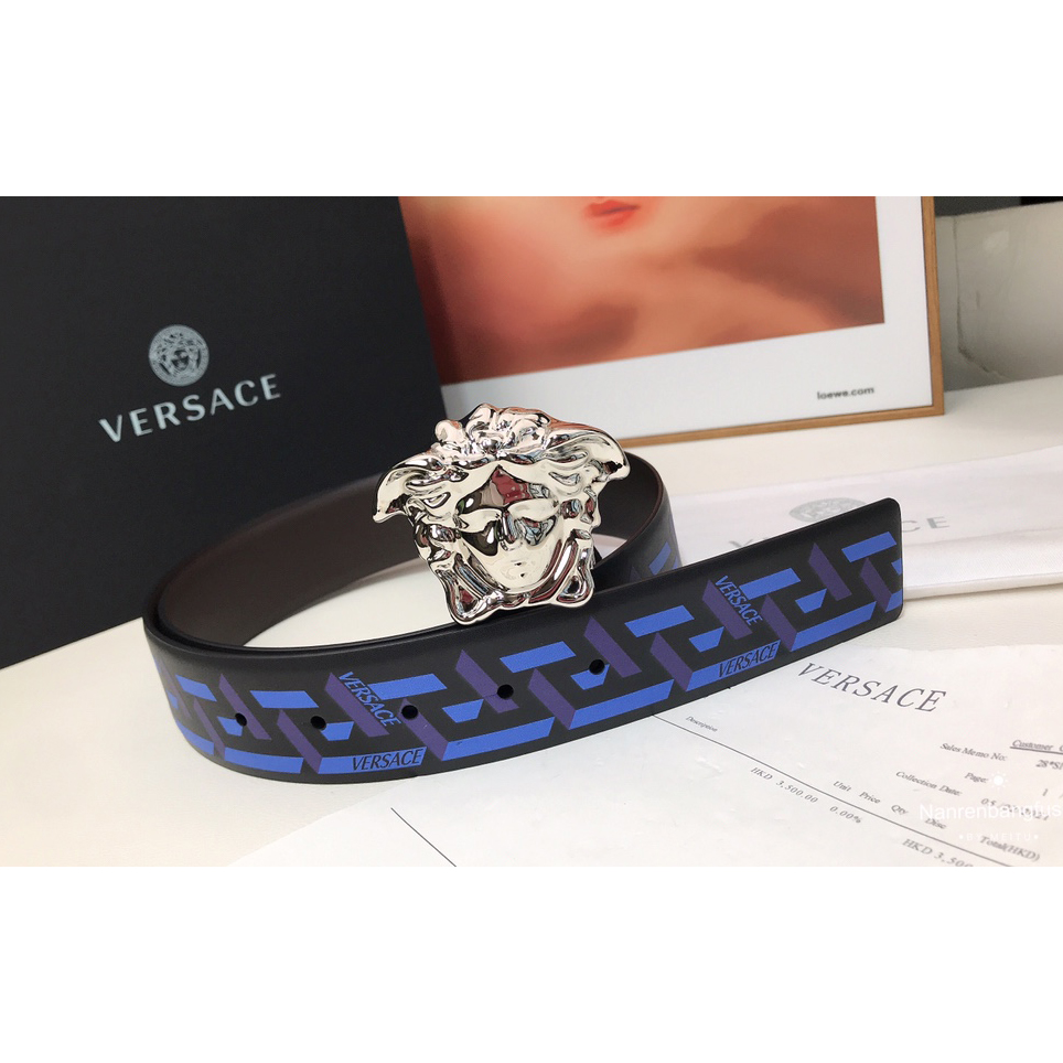 Versace La Greca Print 40 MM Belt  - DesignerGu