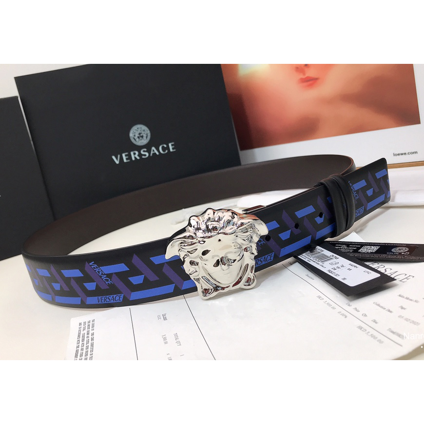 Versace La Greca Print 40 MM Belt  - DesignerGu