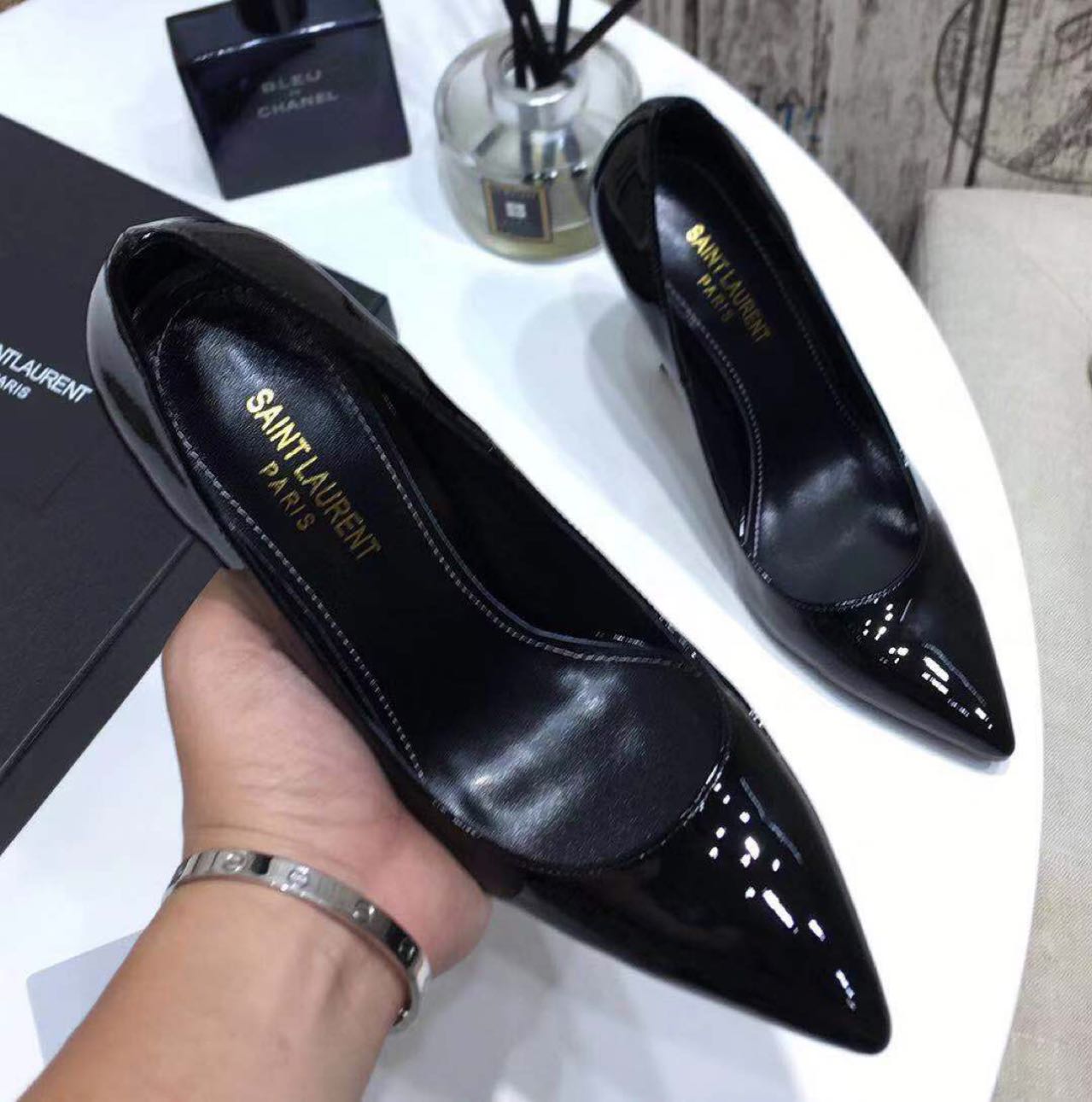 Saint Laurent Black Heels - DesignerGu