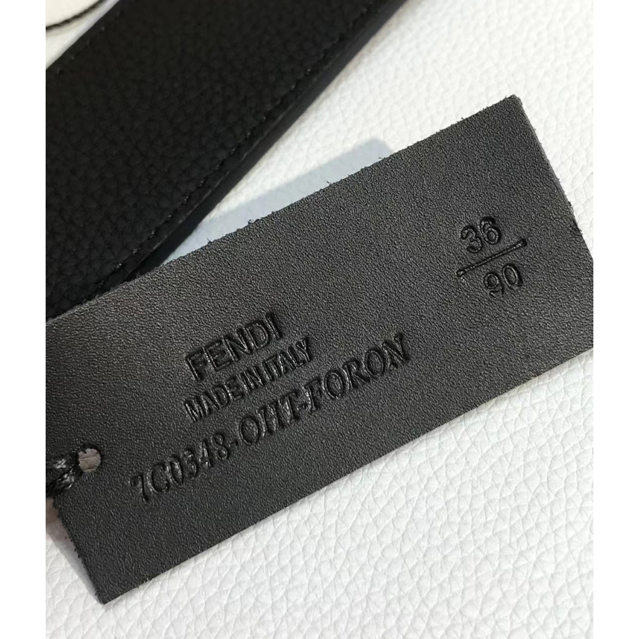 Fendi Leather Belt With FF Buckle - DesignerGu