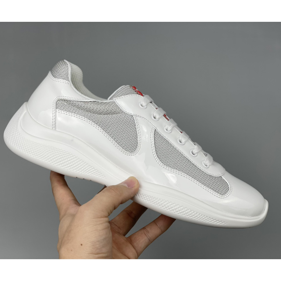 Prada Male America's Cup Sneaker In White(Upon UK Size) - DesignerGu