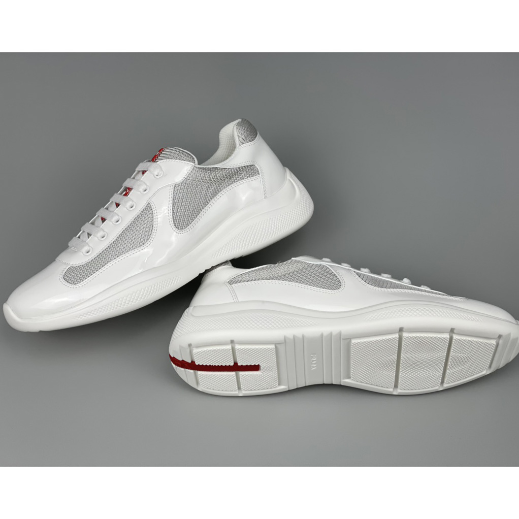 Prada Male America's Cup Sneaker In White(Upon UK Size) - DesignerGu