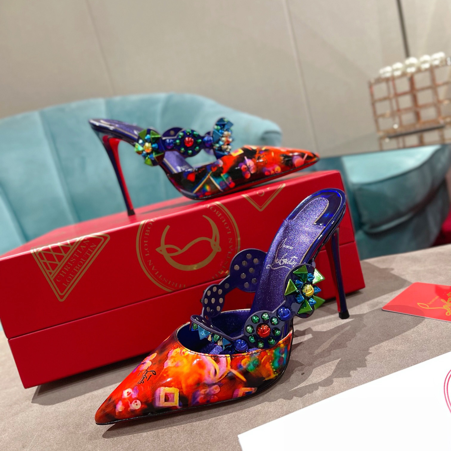 Christian Louboutin Miss Goldora Mules - DesignerGu