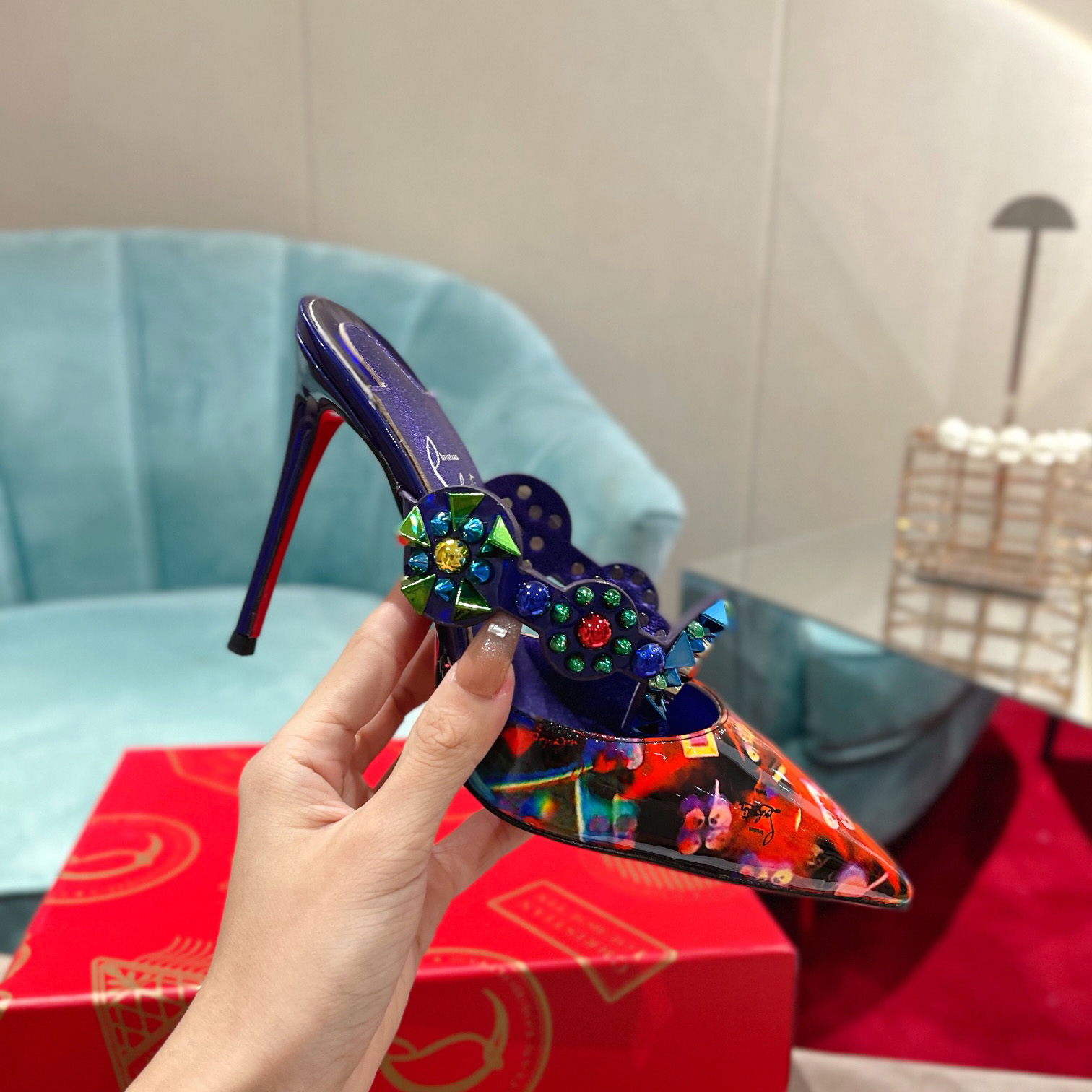 Christian Louboutin Miss Goldora Mules - DesignerGu