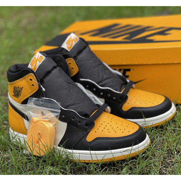 Air Jordan 1 High OG 'Yellow Toe' Sneaker  555088-711 - DesignerGu