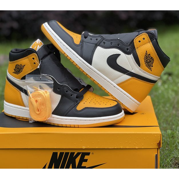 Air Jordan 1 High OG 'Yellow Toe' Sneaker  555088-711 - DesignerGu