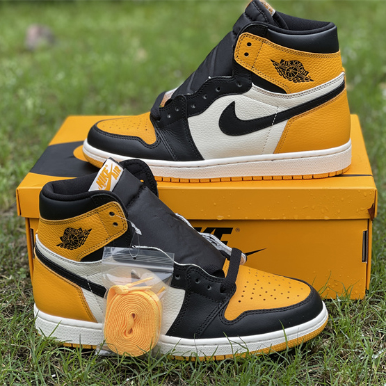 Air Jordan 1 High OG 'Yellow Toe' Sneaker  555088-711 - DesignerGu