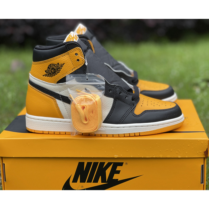 Air Jordan 1 High OG 'Yellow Toe' Sneaker  555088-711 - DesignerGu