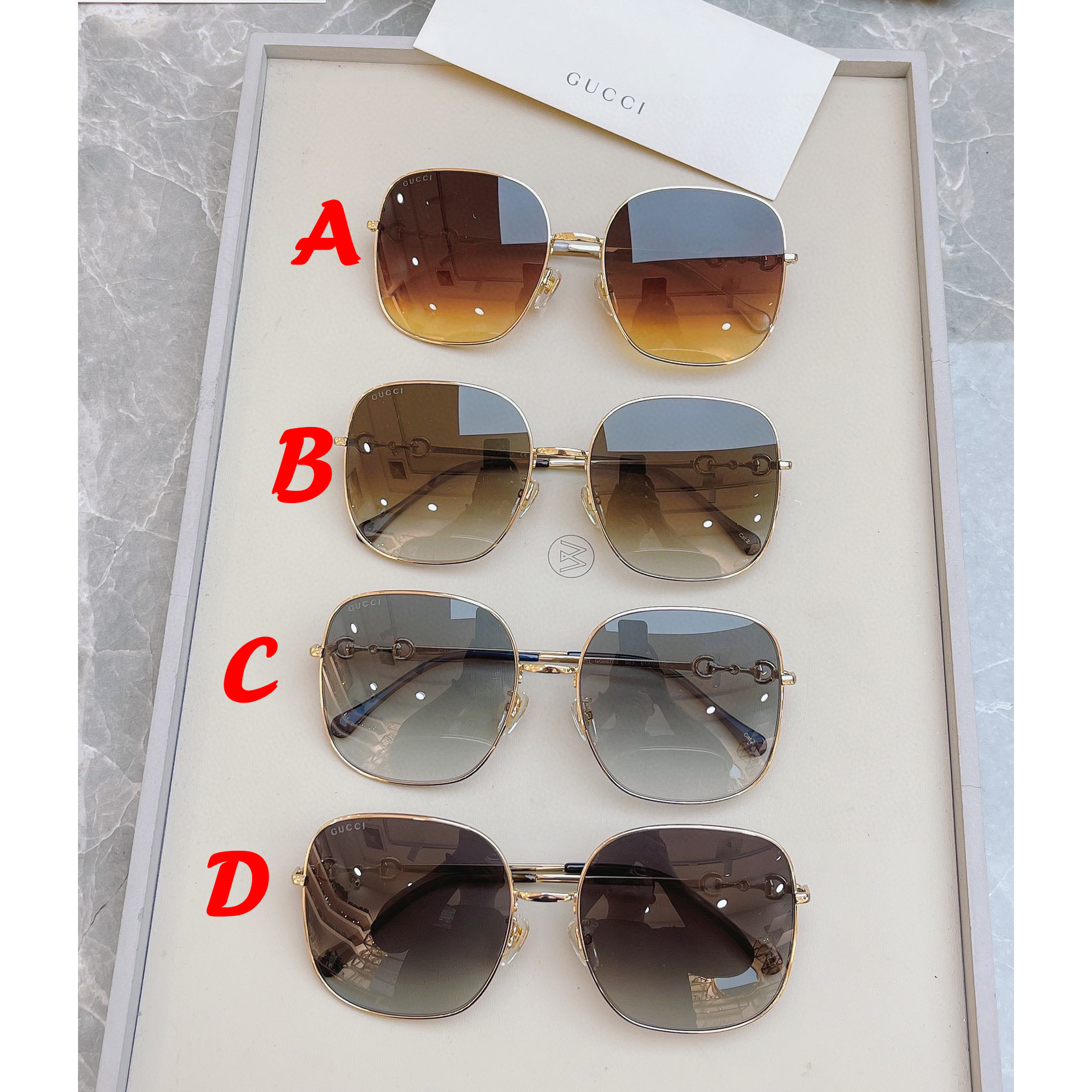Gucci Pineapple Square-Frame Sunglasses  GG0879S  - DesignerGu