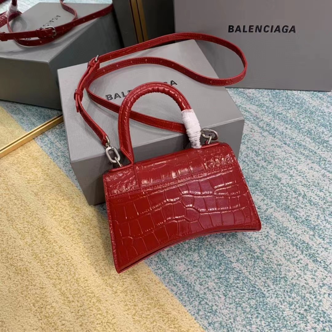 Balenciaga Hourglass Top Handle Bag (19-21-8CM) - DesignerGu