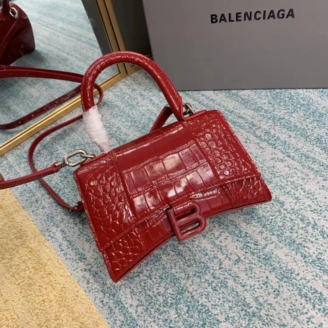 Balenciaga Hourglass Top Handle Bag (19-21-8CM) - DesignerGu