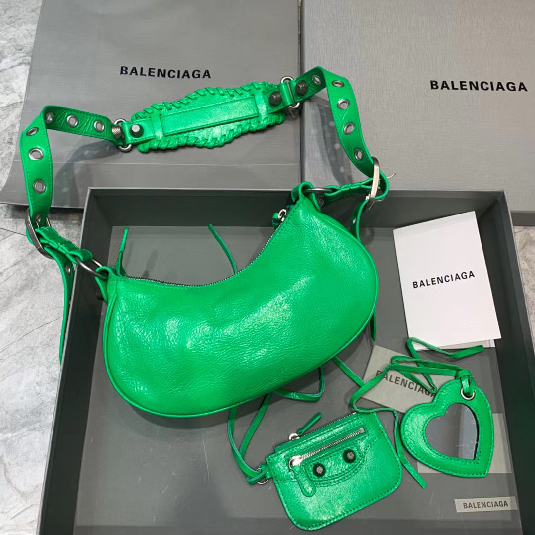 Balenciaga Le Cagole XS Shoulder Bag In Green(26-12-6cm) - DesignerGu