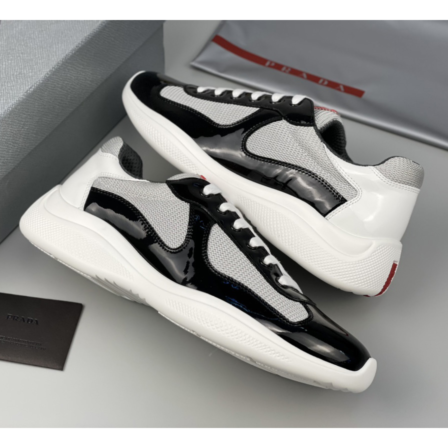 Prada Male America's Cup Sneaker In Black(upon uk size) - DesignerGu