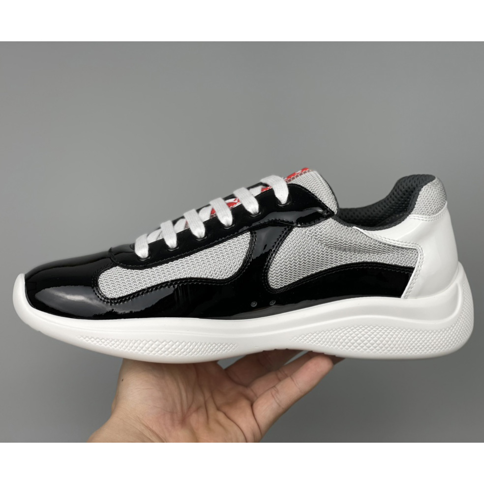 Prada Male America's Cup Sneaker In Black(upon uk size) - DesignerGu