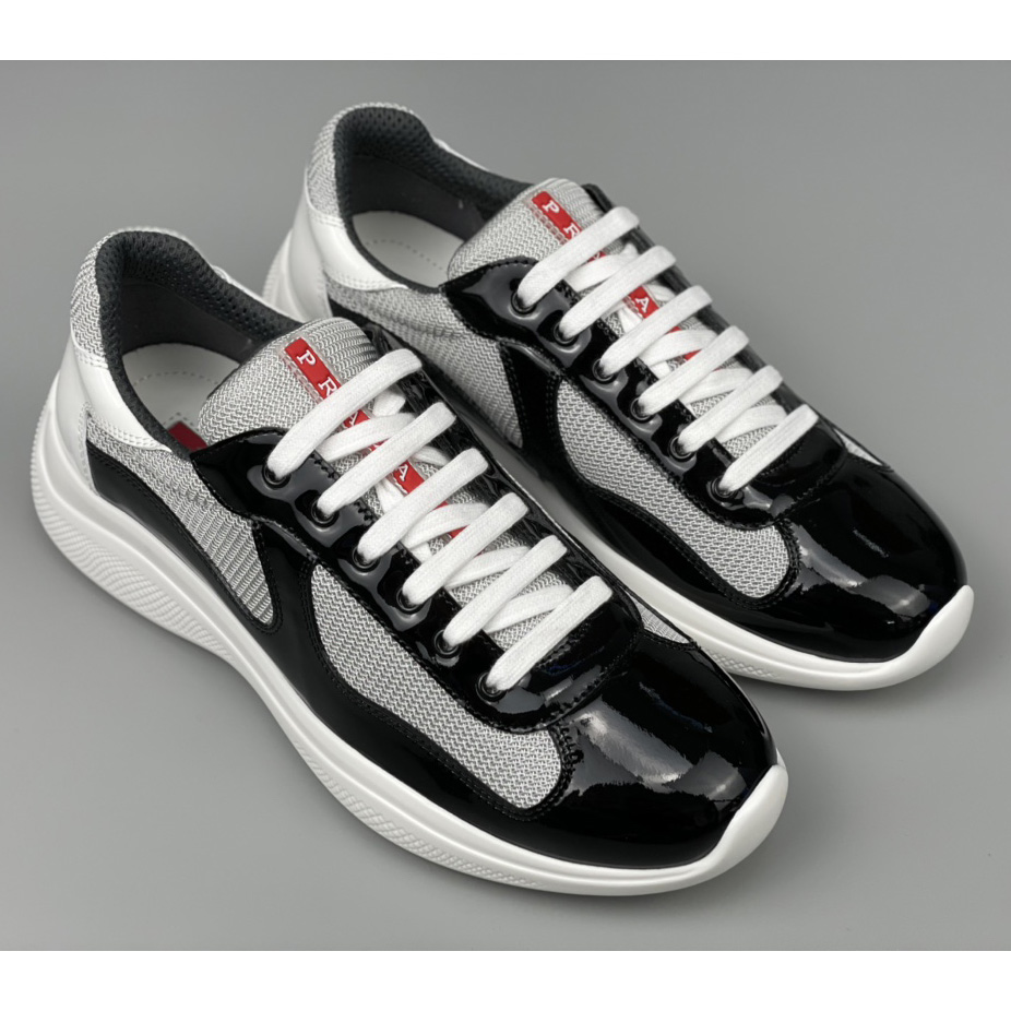 Prada Male America's Cup Sneaker In Black(upon uk size) - DesignerGu