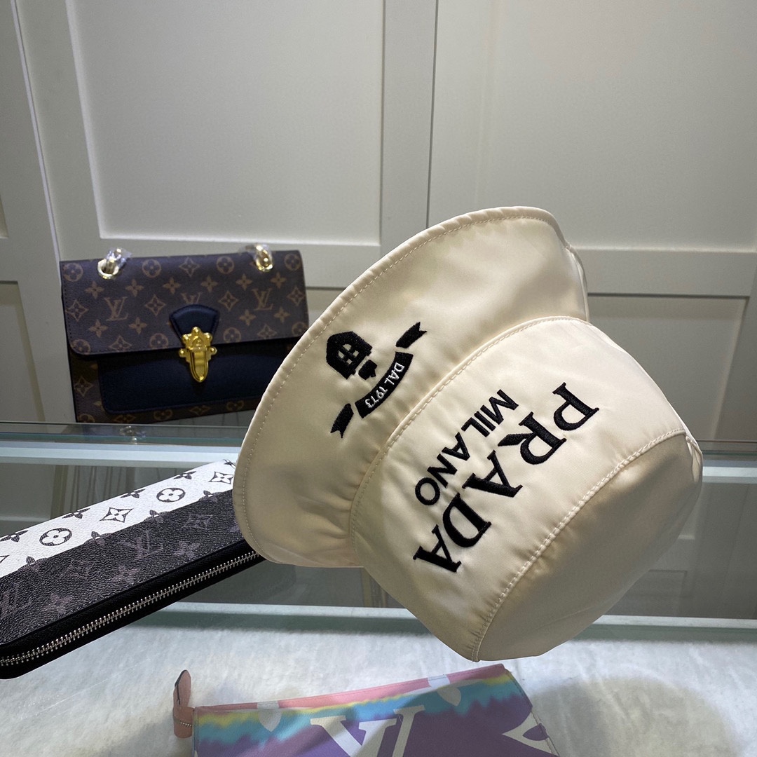 Prada Canvas Bucket Hat - DesignerGu