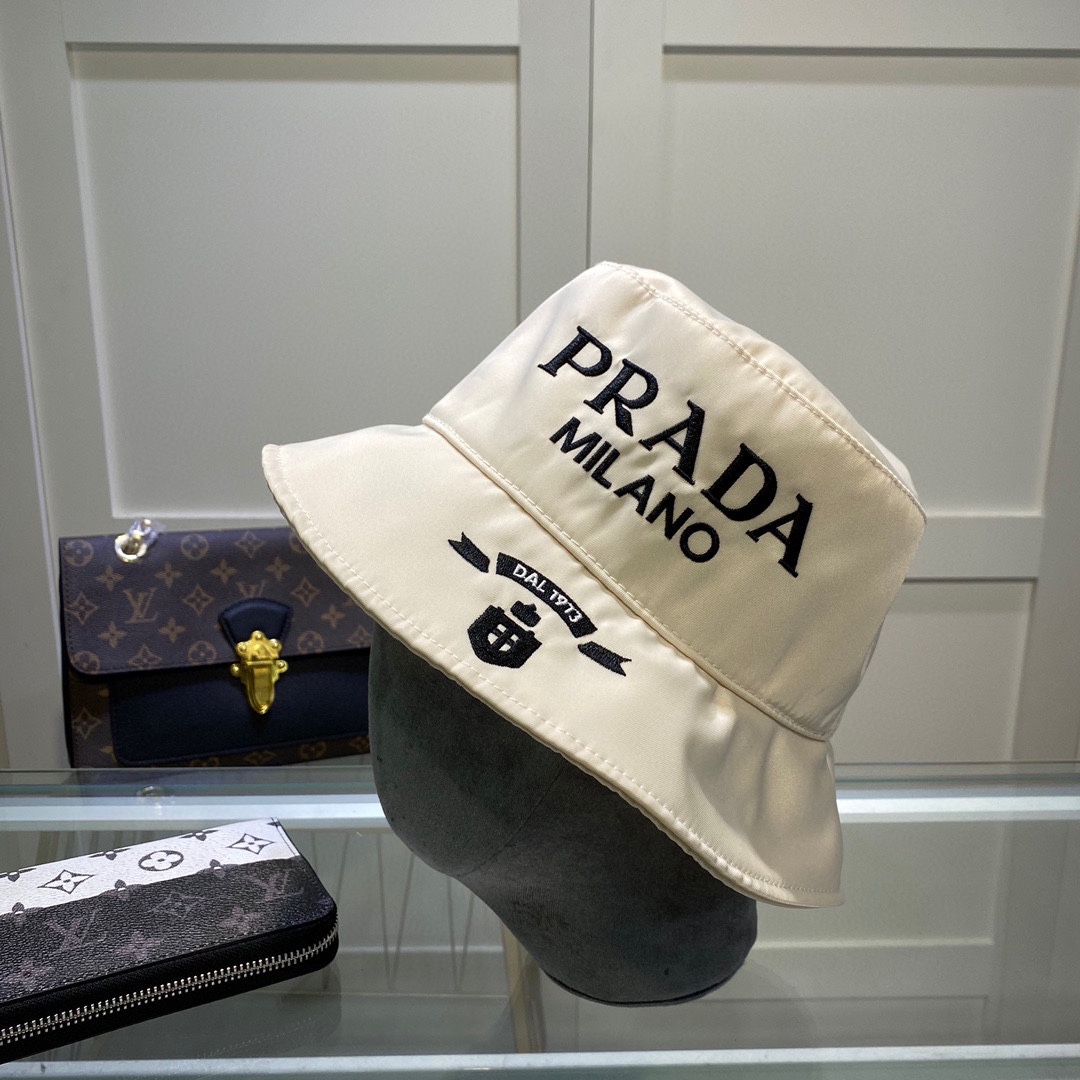 Prada Canvas Bucket Hat - DesignerGu