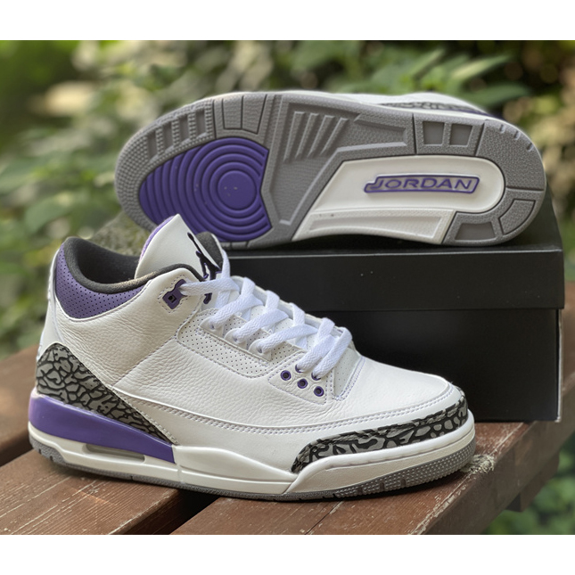 Air Jordan 3 Retro Dark Iris 2022 Sneaker   CT8532-105 - DesignerGu