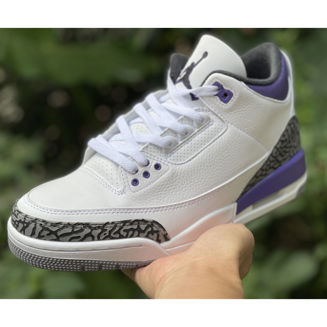 Air Jordan 3 Retro Dark Iris 2022 Sneaker   CT8532-105 - DesignerGu