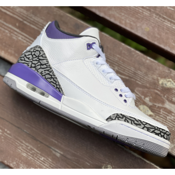 Air Jordan 3 Retro Dark Iris 2022 Sneaker   CT8532-105 - DesignerGu