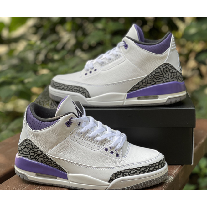 Air Jordan 3 Retro Dark Iris 2022 Sneaker   CT8532-105 - DesignerGu