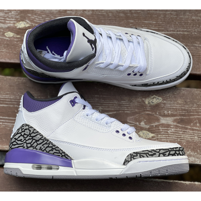 Air Jordan 3 Retro Dark Iris 2022 Sneaker   CT8532-105 - DesignerGu