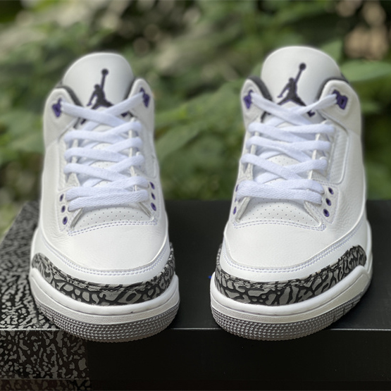 Air Jordan 3 Retro Dark Iris 2022 Sneaker   CT8532-105 - DesignerGu