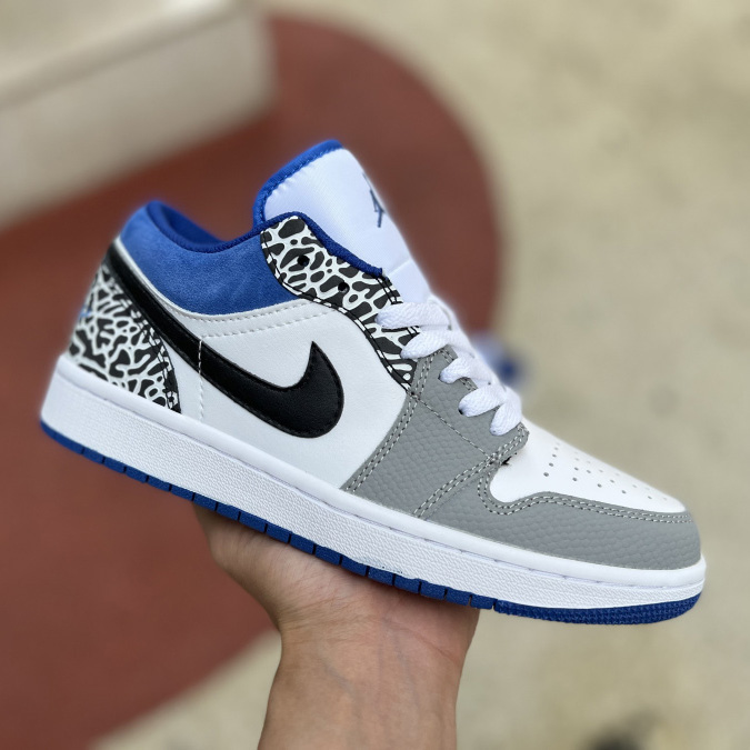 Air Jordan 1 Low AJ1 True Blue  Sneaker  DM1199-140 - DesignerGu