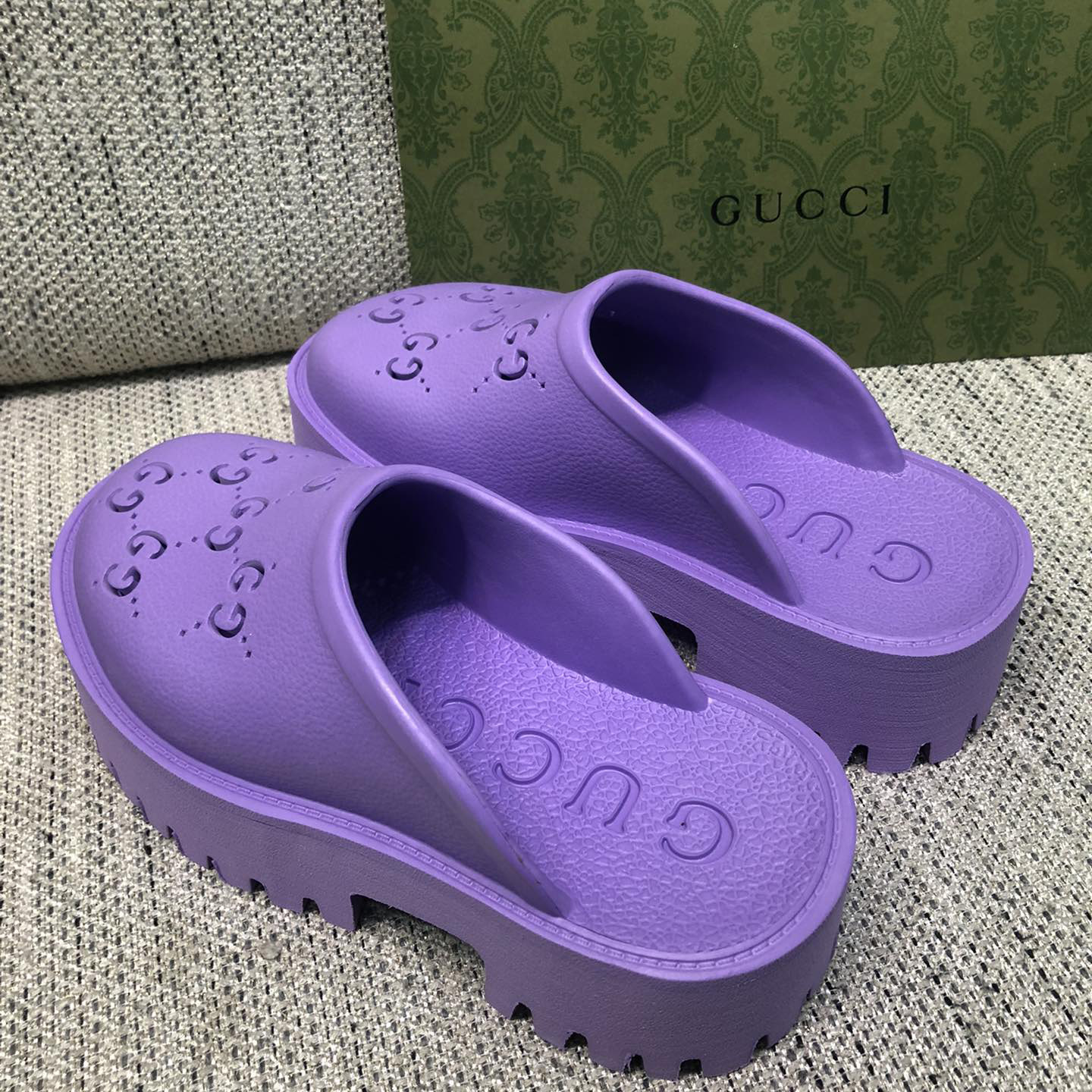 Gucci GG Slip-On Sandal - DesignerGu