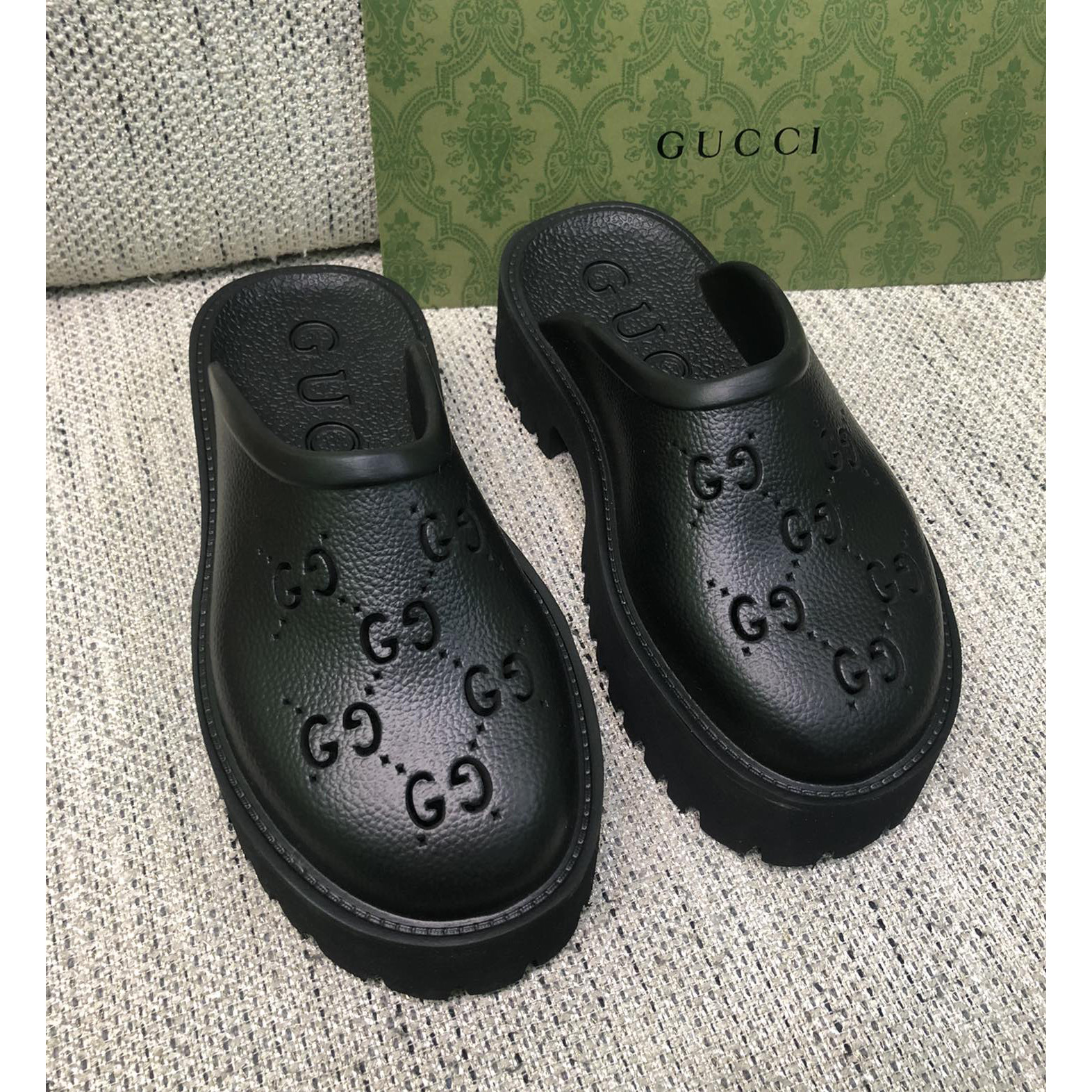 Gucci GG Slip-On Sandal - DesignerGu