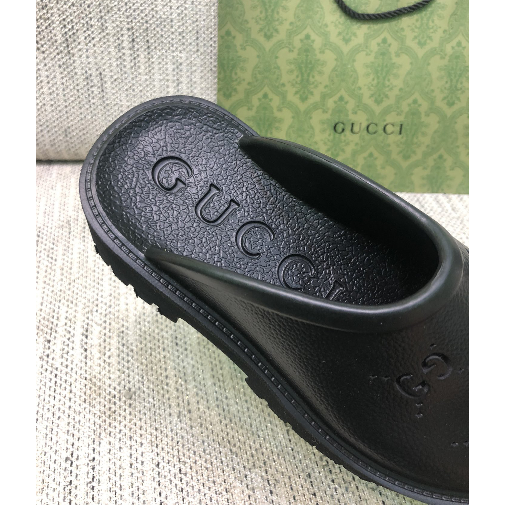 Gucci GG Slip-On Sandal - DesignerGu