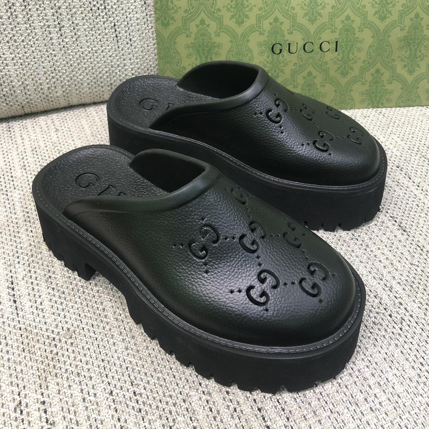 Gucci GG Slip-On Sandal - DesignerGu