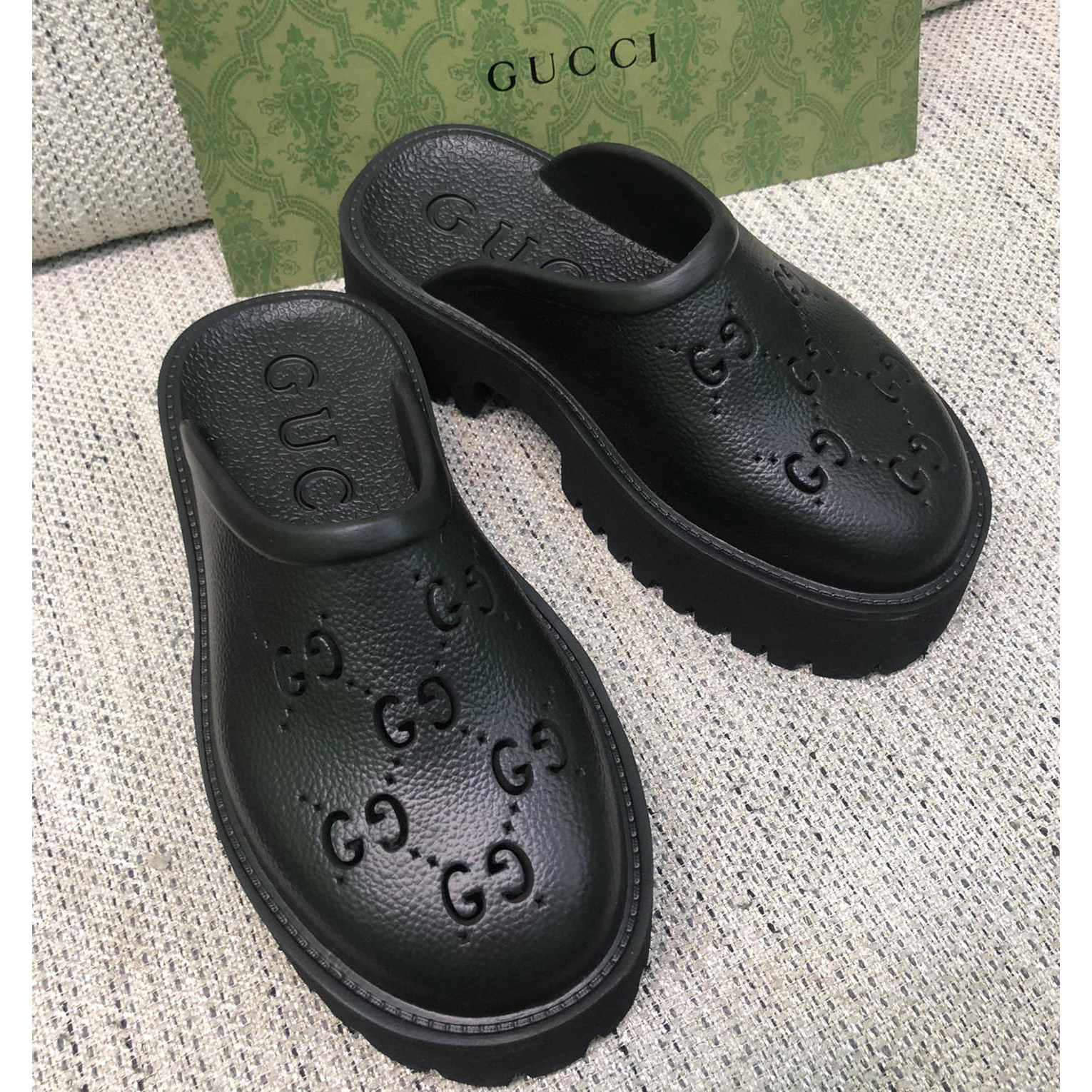 Gucci GG Slip-On Sandal - DesignerGu