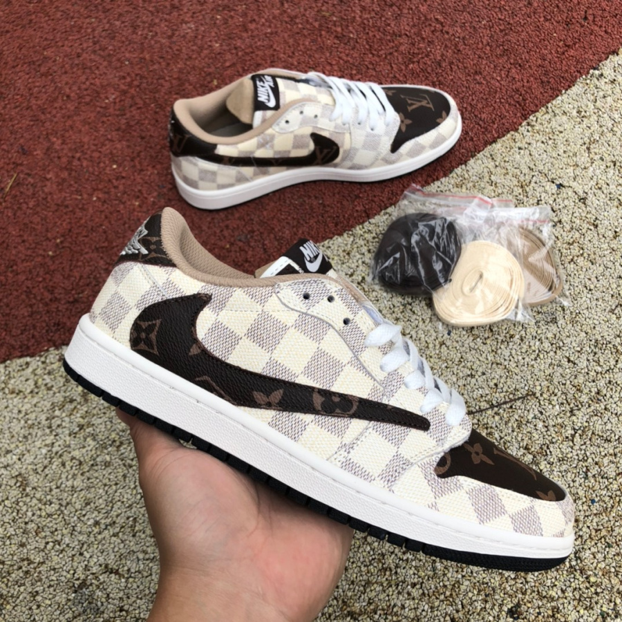 Louis Vuitton x Travis Scott x Nike Air Jordan 1 Low OG SP