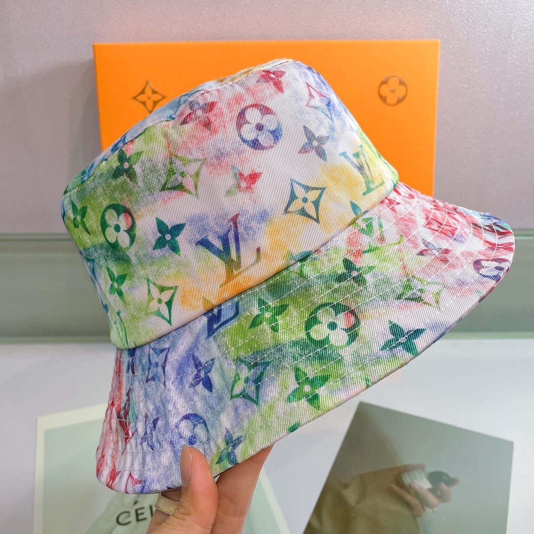 Louis Vuitton LV Monogram Bucket Hat - DesignerGu