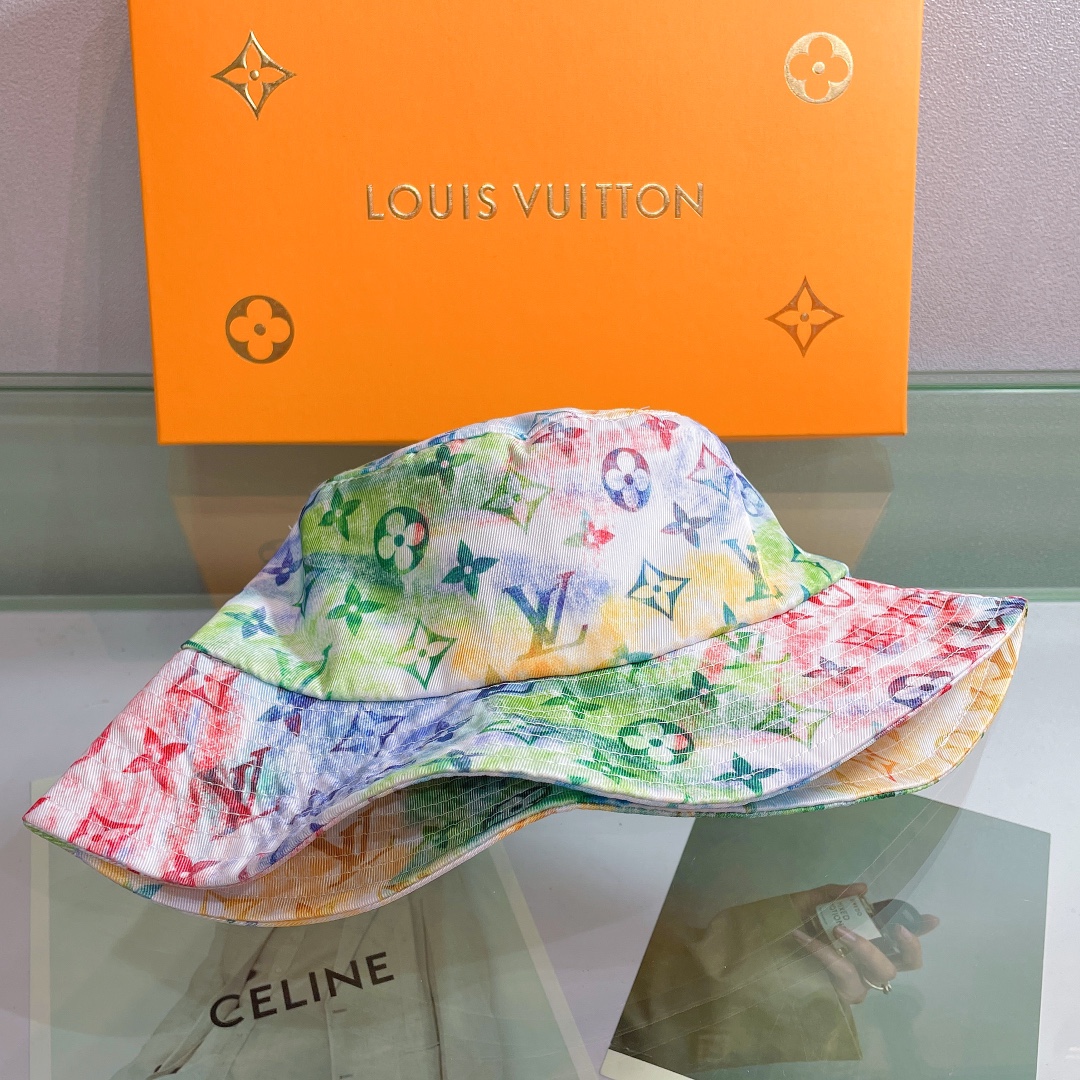 Louis Vuitton LV Monogram Bucket Hat - DesignerGu