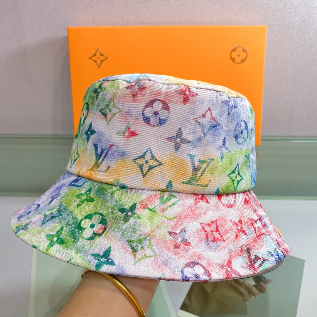 Louis Vuitton LV Monogram Bucket Hat - DesignerGu