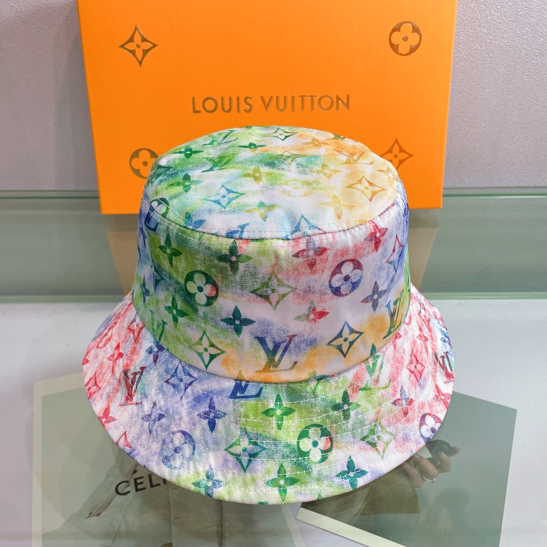 Louis Vuitton LV Monogram Bucket Hat - DesignerGu