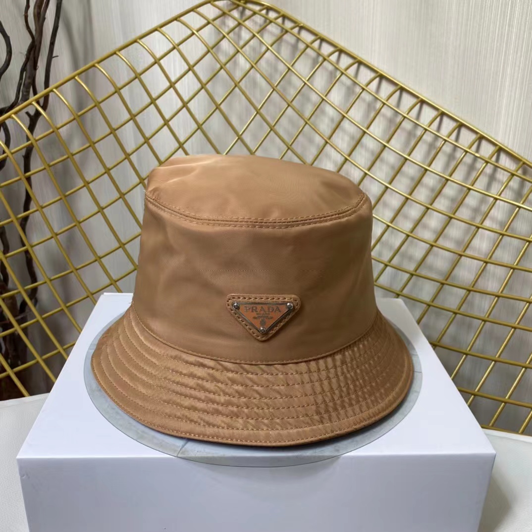 Prada Canvas Bucket Hat - DesignerGu