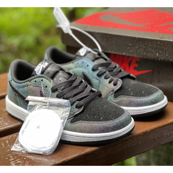 Travis Scott x Fragment x Air Jordan 1 Low'Military Blue'Sneaker   DM7866-199 - DesignerGu