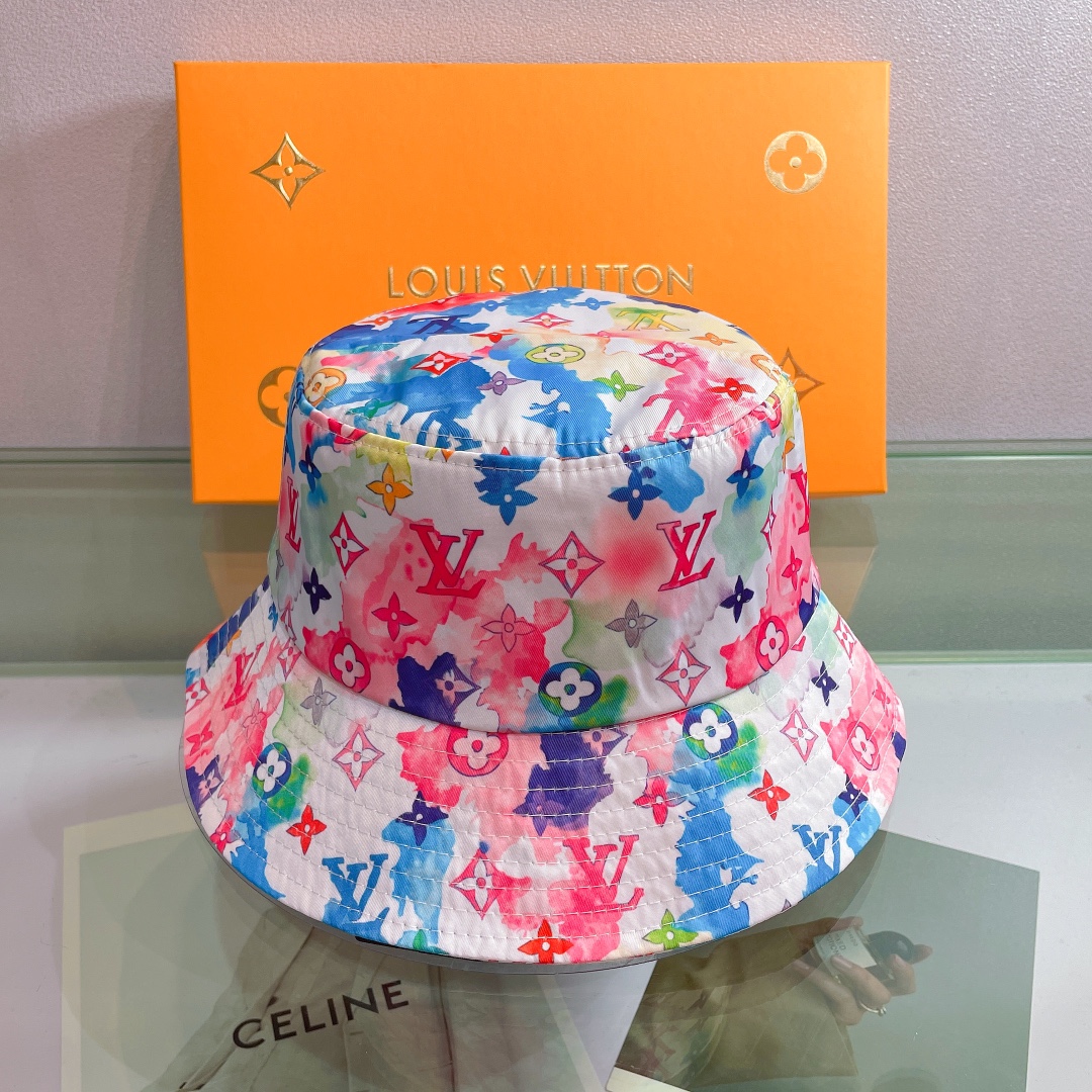 Louis Vuitton LV Monogram Bucket Hat - DesignerGu