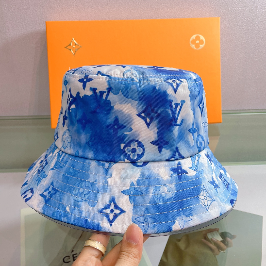Louis Vuitton LV Monogram Bucket Hat - DesignerGu
