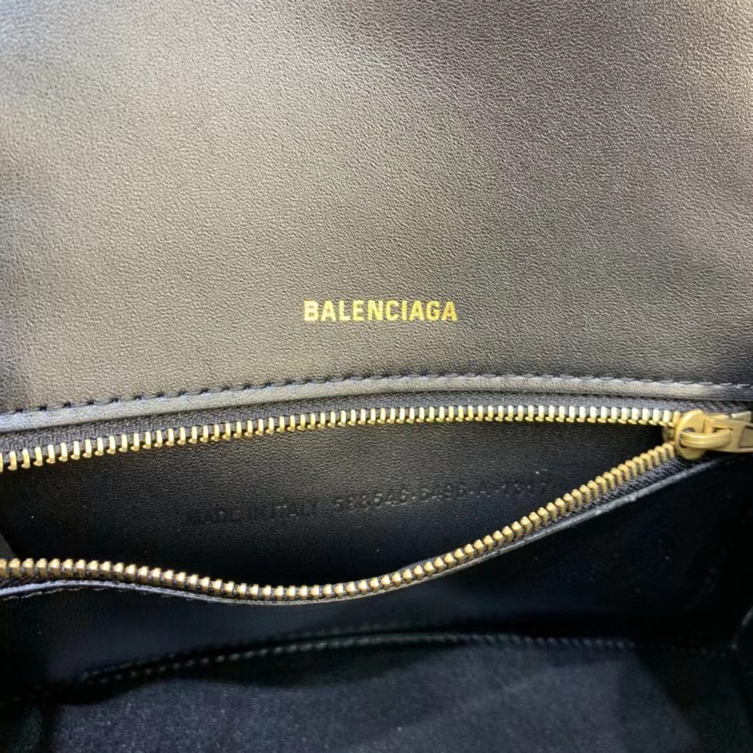 Balenciaga Logo Print Leather Handbag(23-14-10cm) - DesignerGu