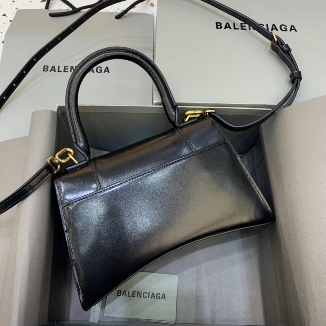 Balenciaga Logo Print Leather Handbag(23-14-10cm) - DesignerGu