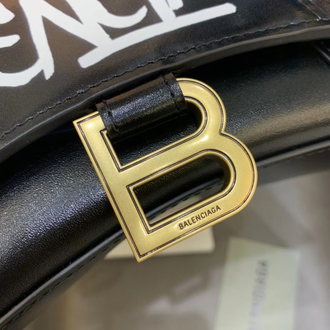 Balenciaga Logo Print Leather Handbag(19-11-8 cm) - DesignerGu