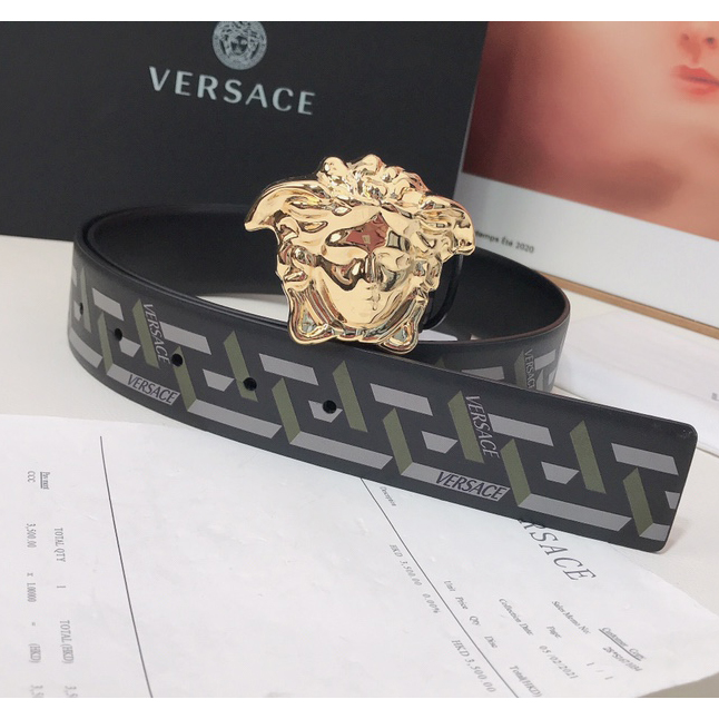 Versace La Greca Print 40 MM Belt  - DesignerGu