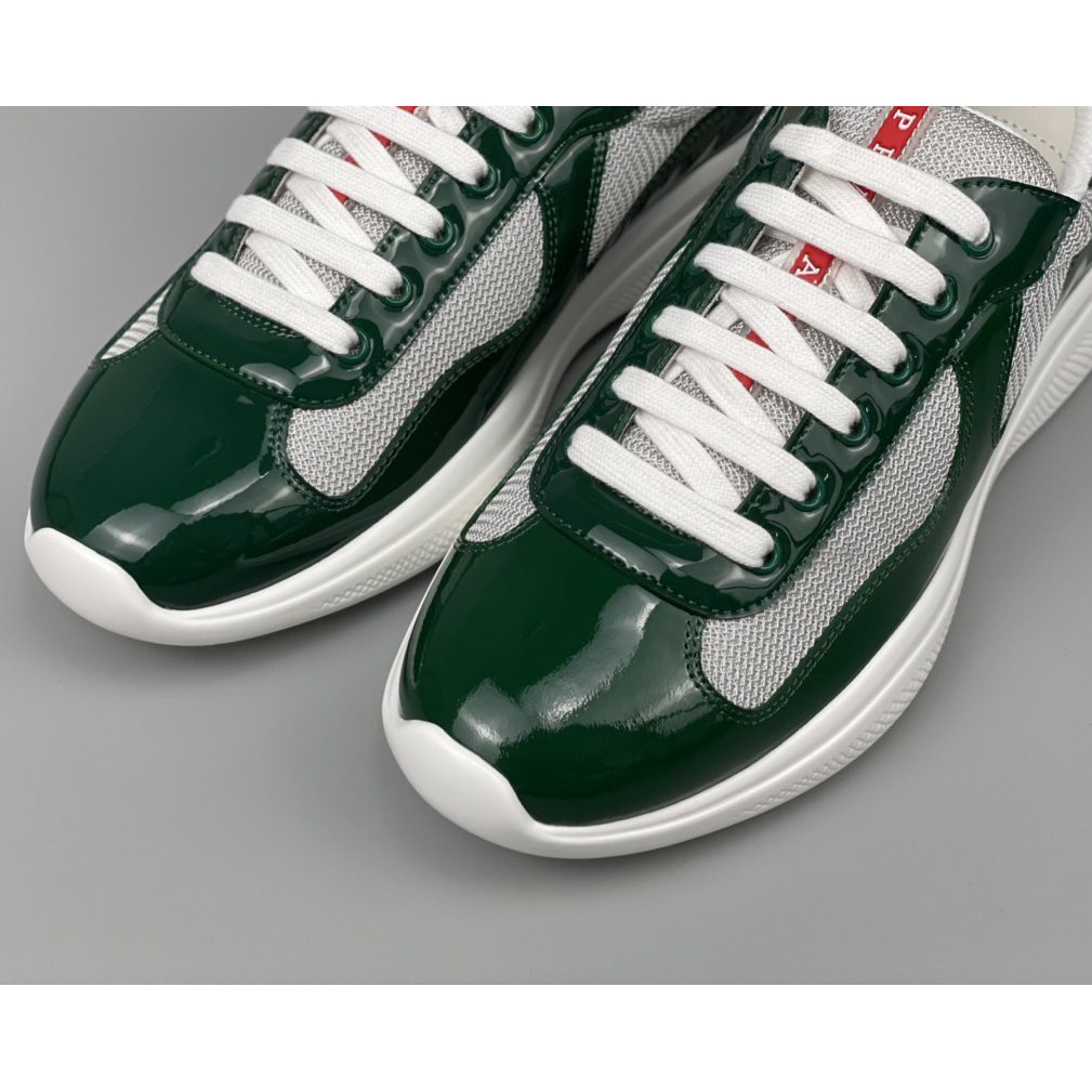 Prada Male America's Cup Sneaker In Green(Upon UK size) - DesignerGu