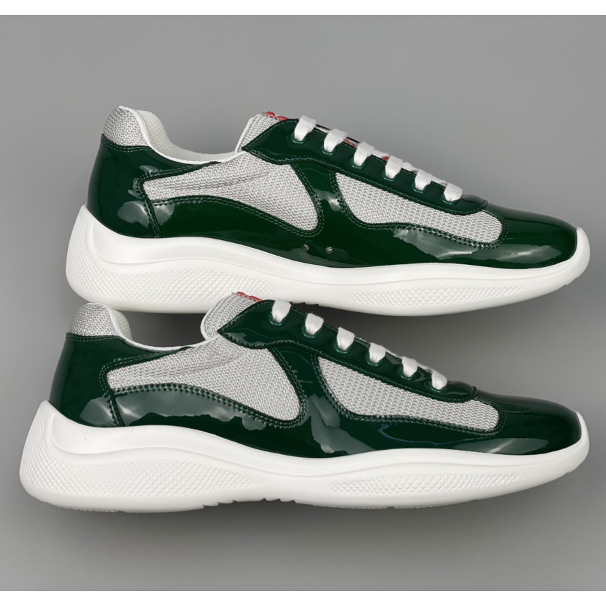 Prada Male America's Cup Sneaker In Green(Upon UK size) - DesignerGu